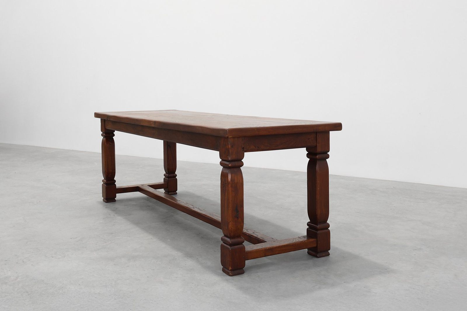 Large French Provincial Rustic Oak Table, 1900s photo Furniture