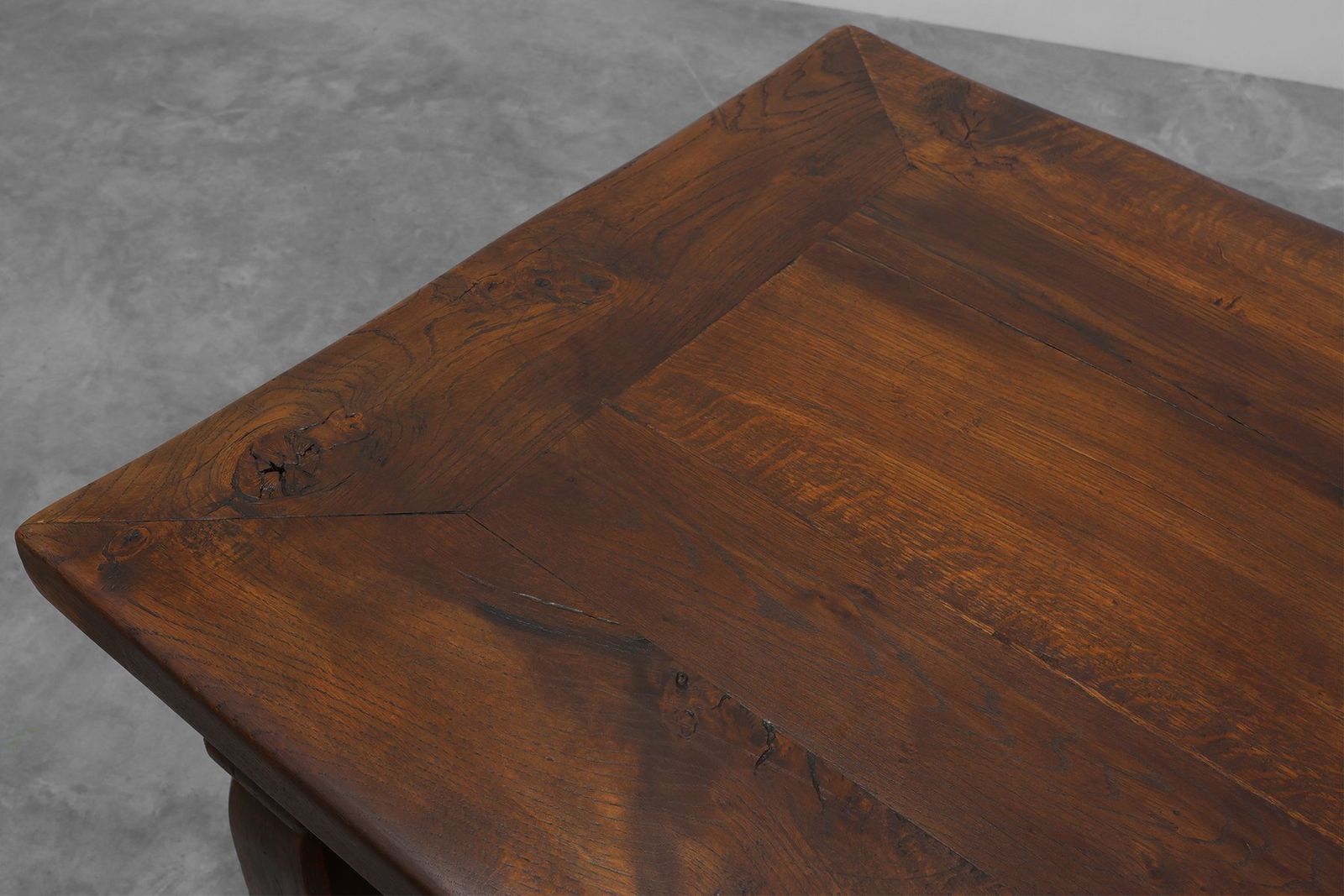 photo for sale Large French Provincial Rustic Oak Table, 1900s