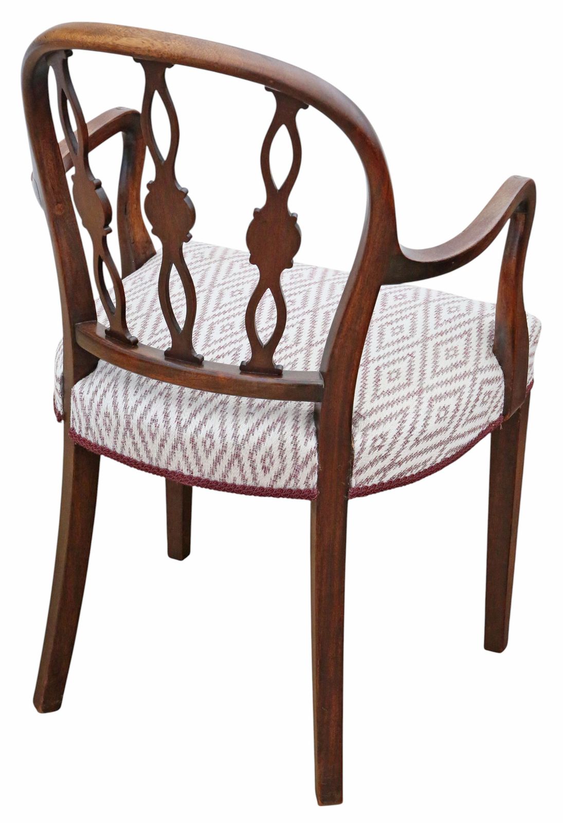 Antique Early 19th Century Mahogany Elbow Chair – Dining, Side, Or Desk Chair, Fine Quality photo buy