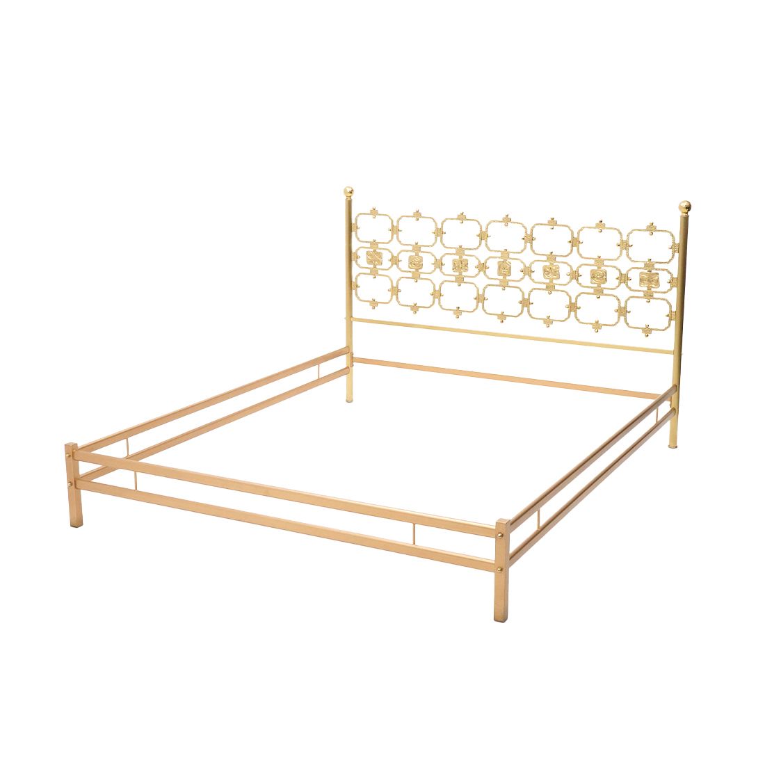 Brass Headboard By Luciano Frigerio, 1970s photo for sale