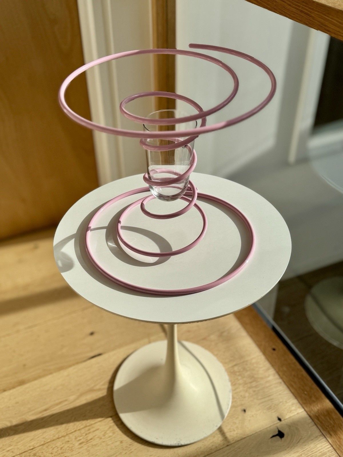 photo buy Gustaf Westman X Ikea Vinterfint Pink Spiral Vase, Sold Out, Hard To Find