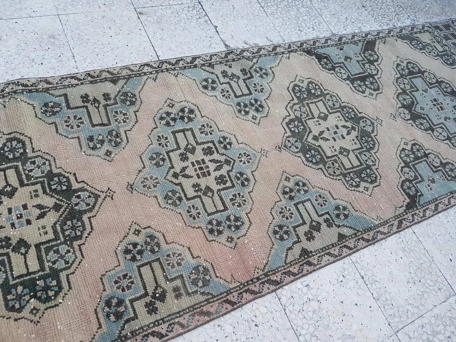 Vintage Oriental Anatolian Large Foyer Size Rug 3'1" X 11'7" photo vinterior
