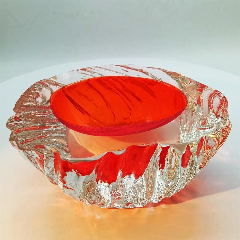 photo furniture 1960s Big Geode   Ashtray Or Catch All In Murano Glass Hand Made By Flavio Poli For Seguso. Made In Italy