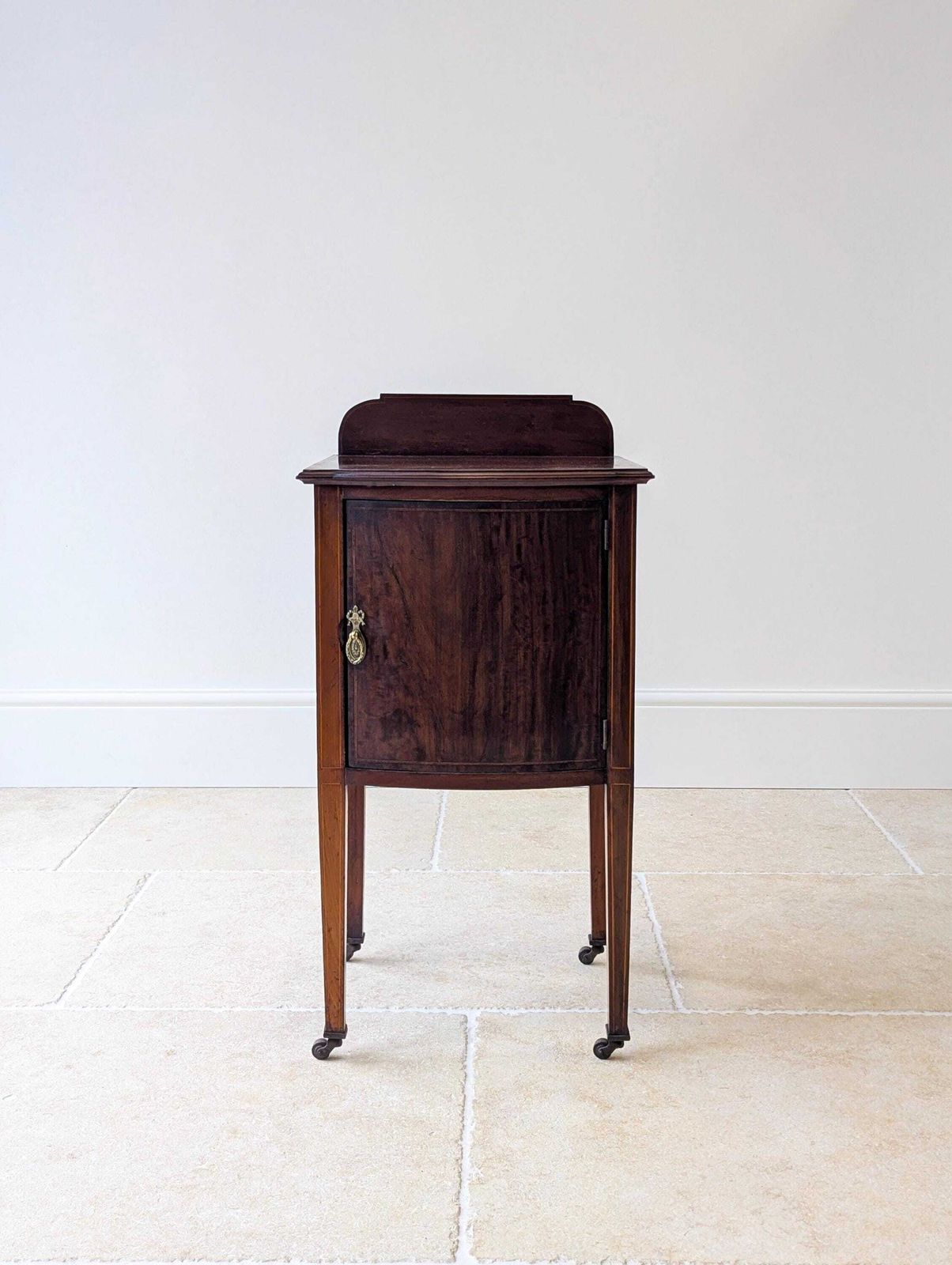 Antique Late Victorian Mahogany Bedside Cabinet C.1890 photo furniture