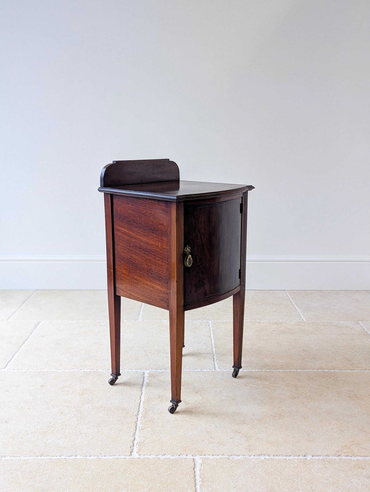 Antique Late Victorian Mahogany Bedside Cabinet C.1890 photo 385.0