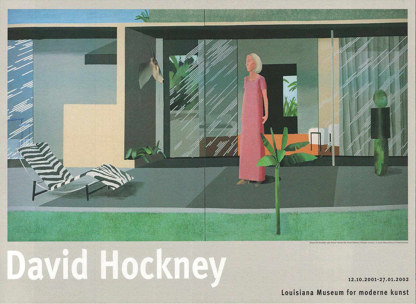 David Hockney   Beverly Hills Housewife   Louisiana ,  " Original Vintage Poster"