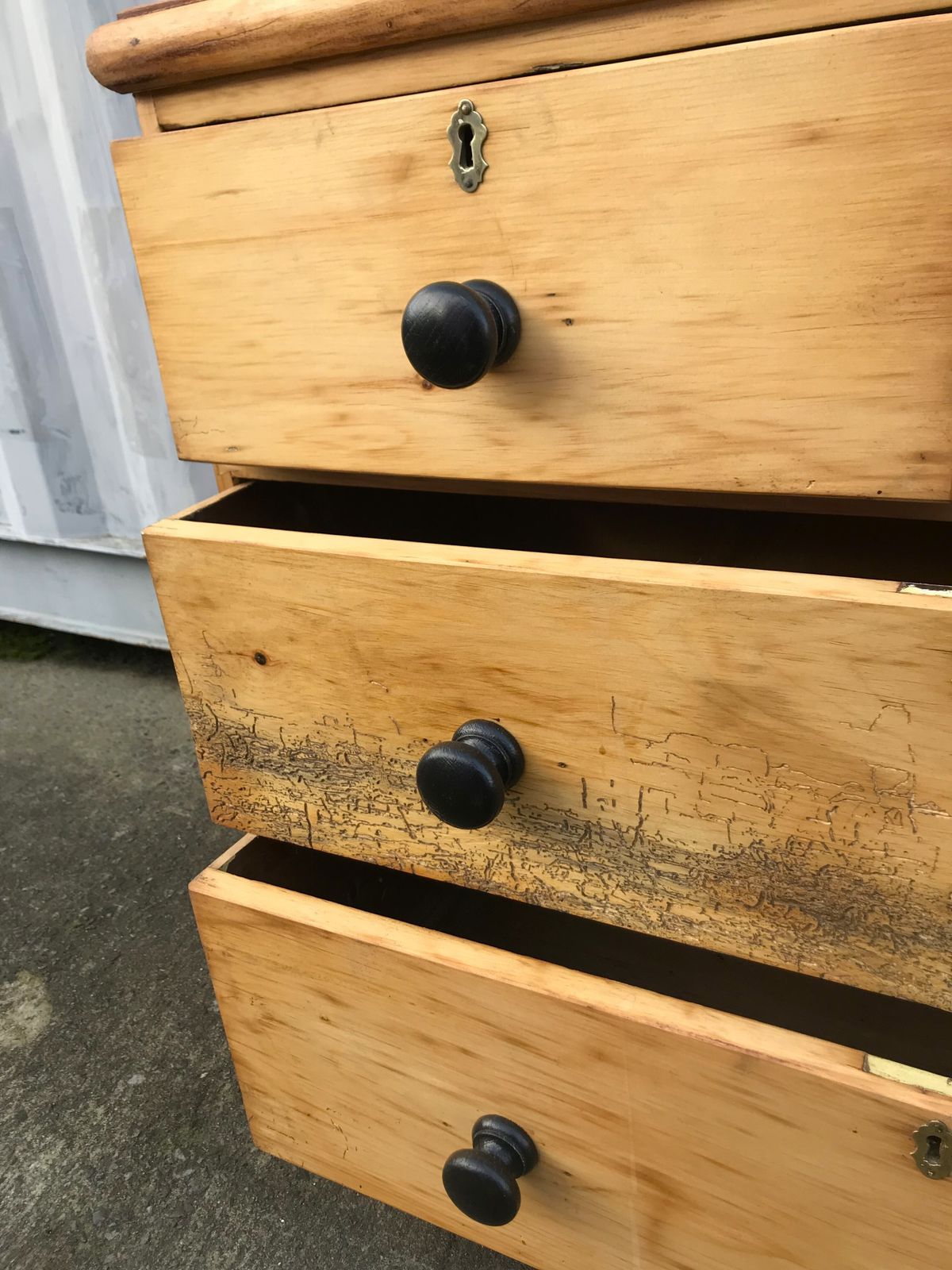 Charming Victorian 19th Century Farmhouse Pine " Over 2 Chest Of Draws photo buy