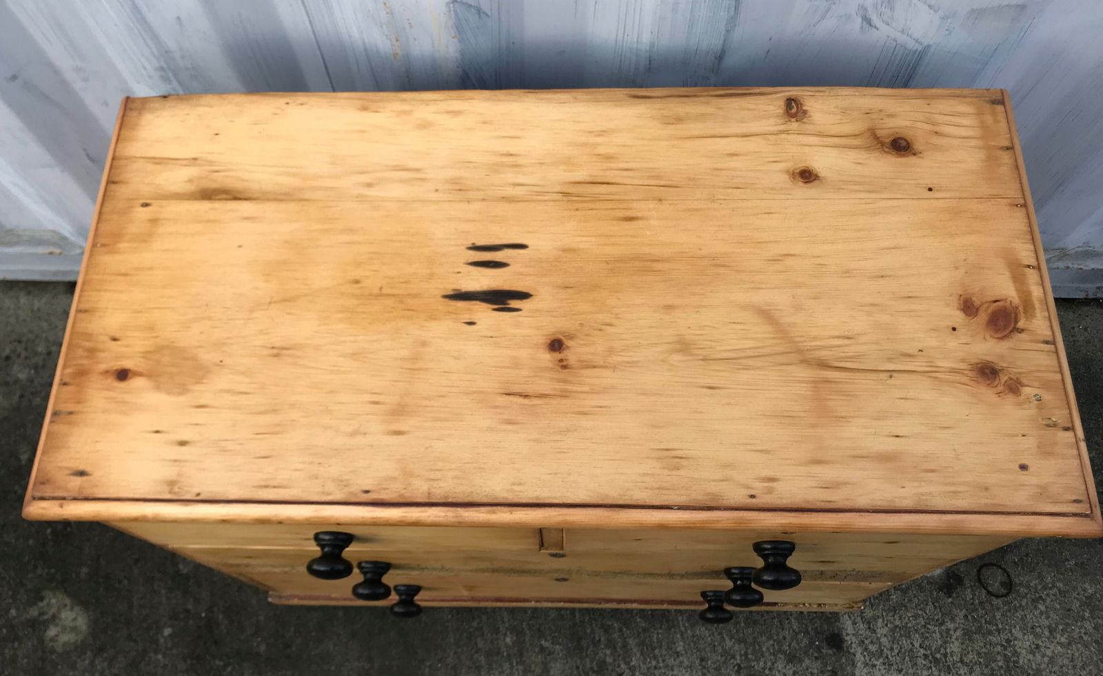 Furniture Charming Victorian 19th Century Farmhouse Pine " Over 2 Chest Of Draws photo