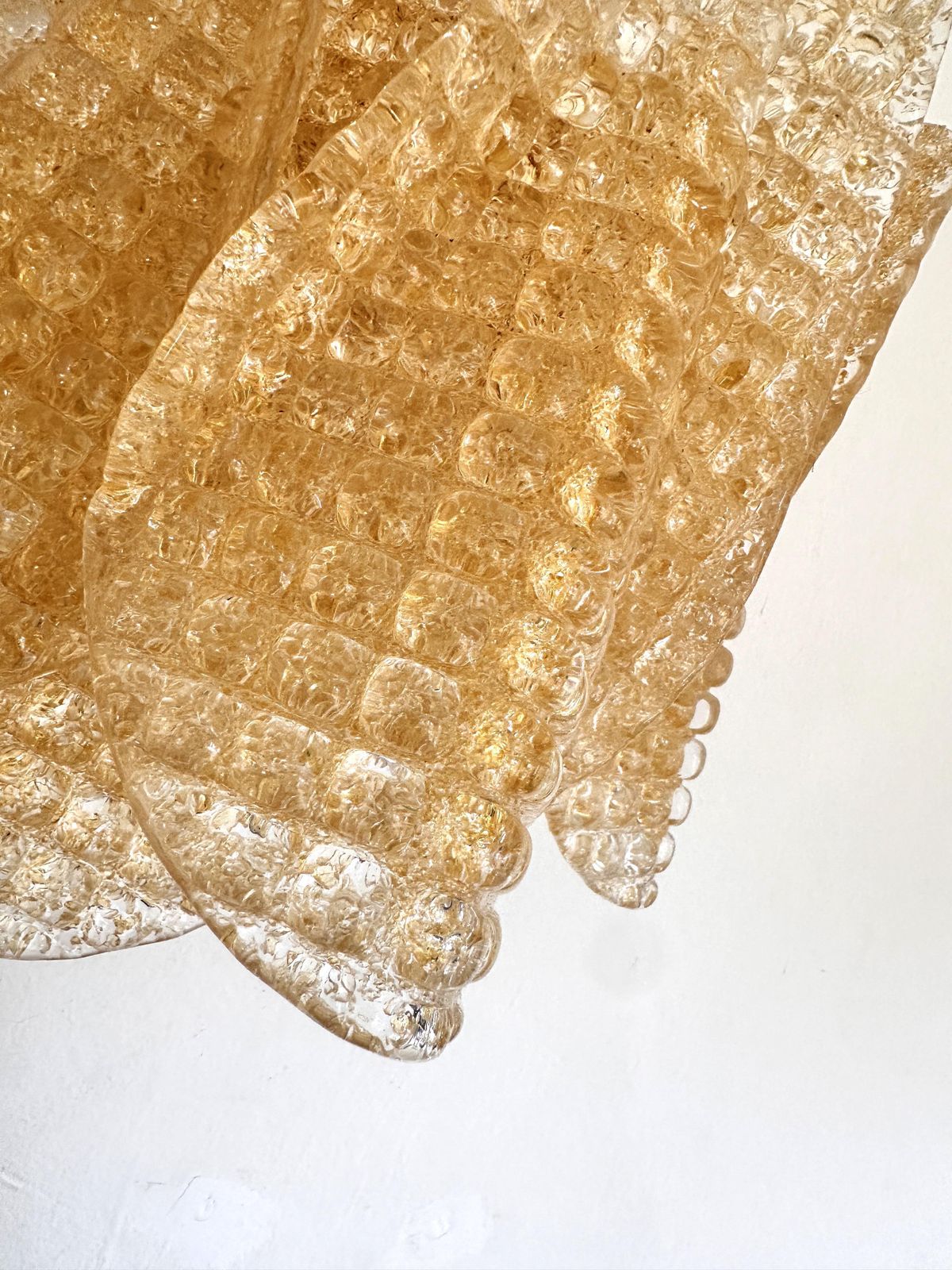Contemporary Modern Gold "Granigli" "Rondini" Murano Glass Wall Sconces.Set Of Two. photo vinterior