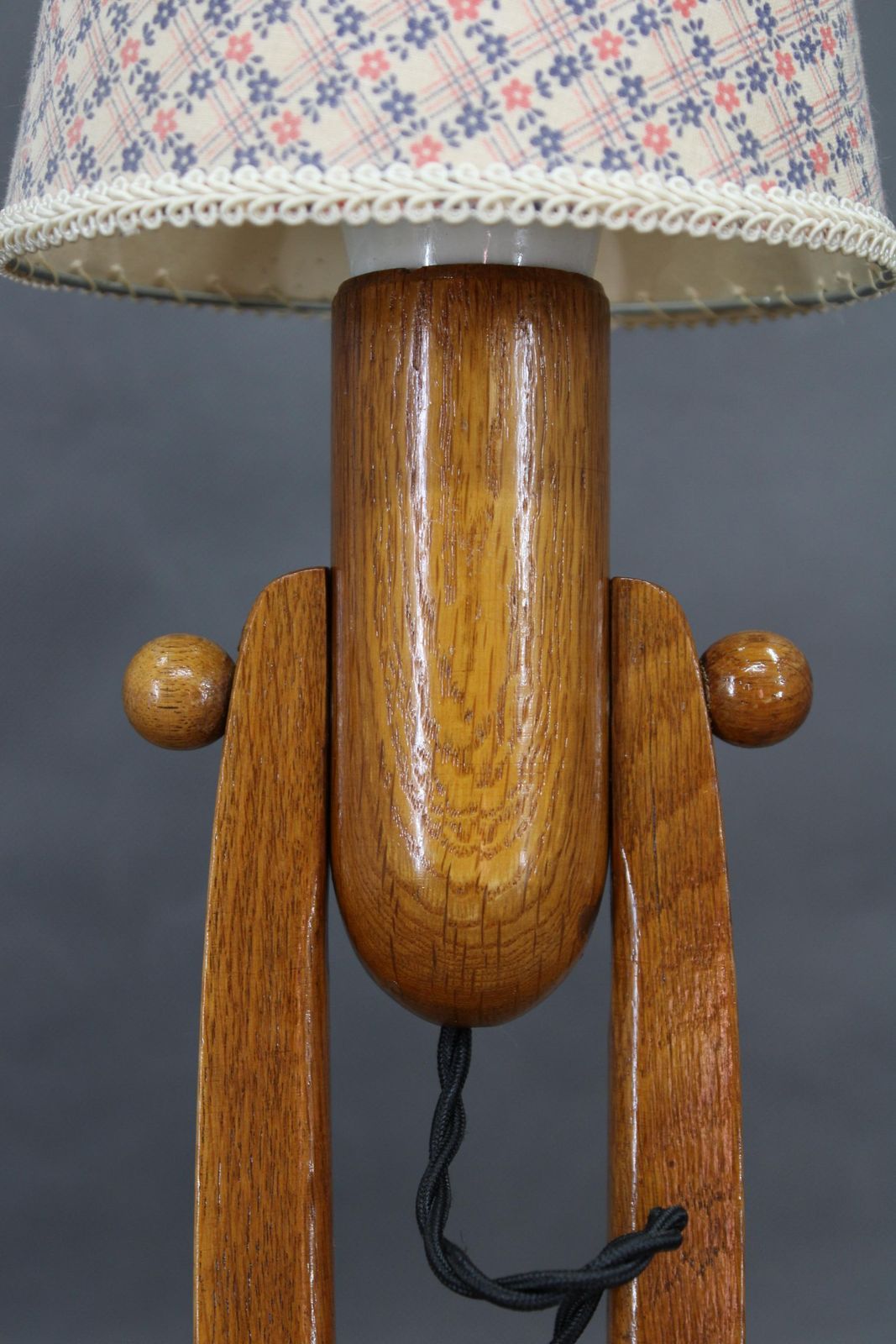photo vinterior Pair Of Mid Century Adjustable Wooden Table Lamps, Czechoslovakia, 1970s