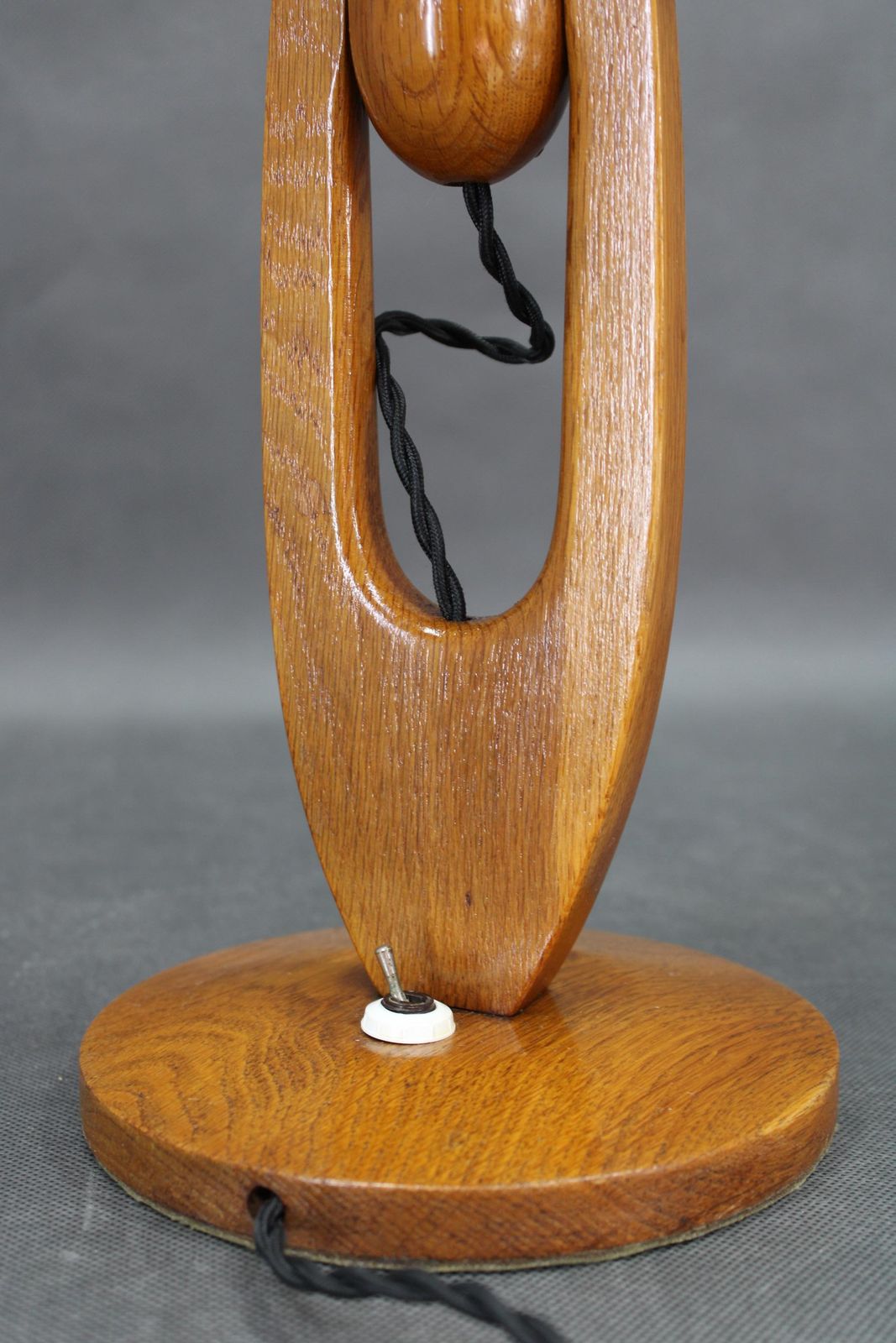 photo buy Pair Of Mid Century Adjustable Wooden Table Lamps, Czechoslovakia, 1970s