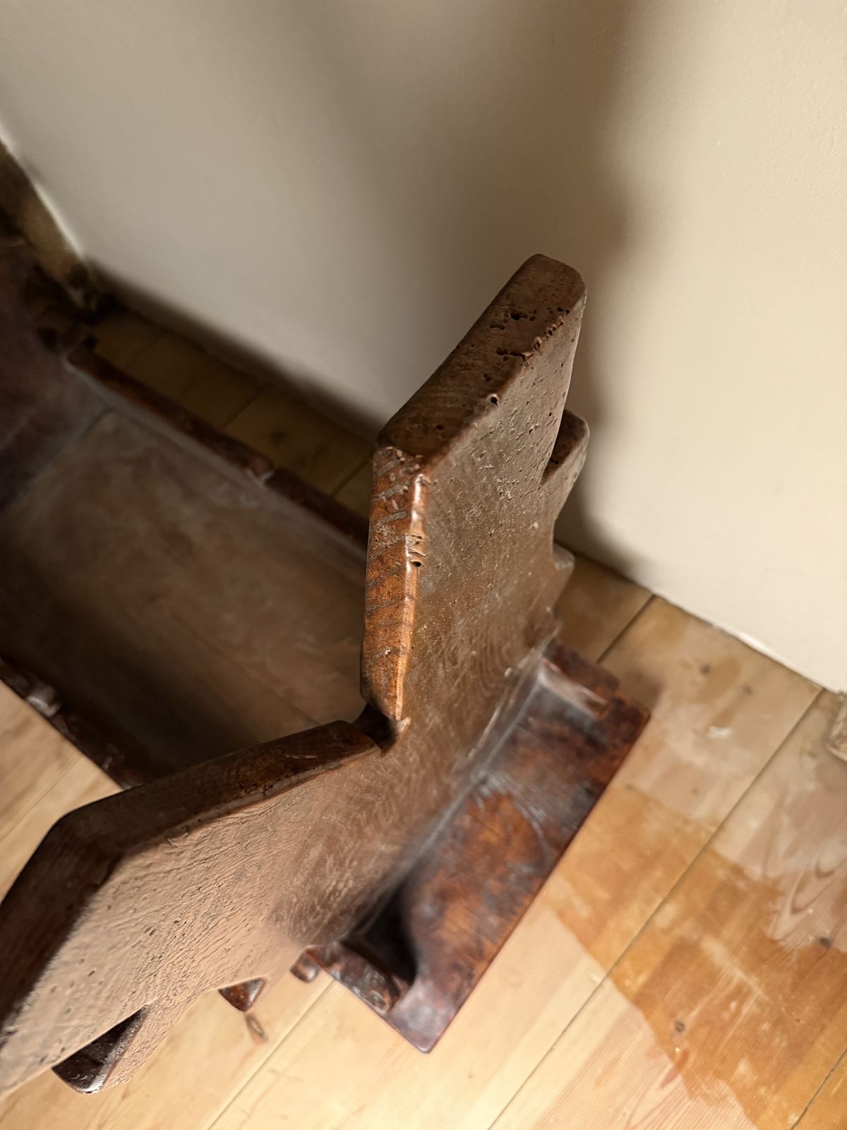 6250.0 Rare 16th Century Elm Boarded Stool From The Reign Of Henry VIII photo