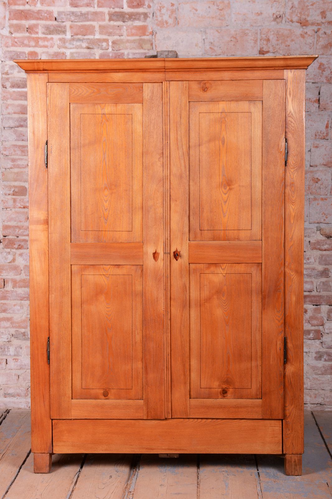 Restored Neoclassical Wardrobe, Ash, Revived Polish, Czech, 1820s photo furniture
