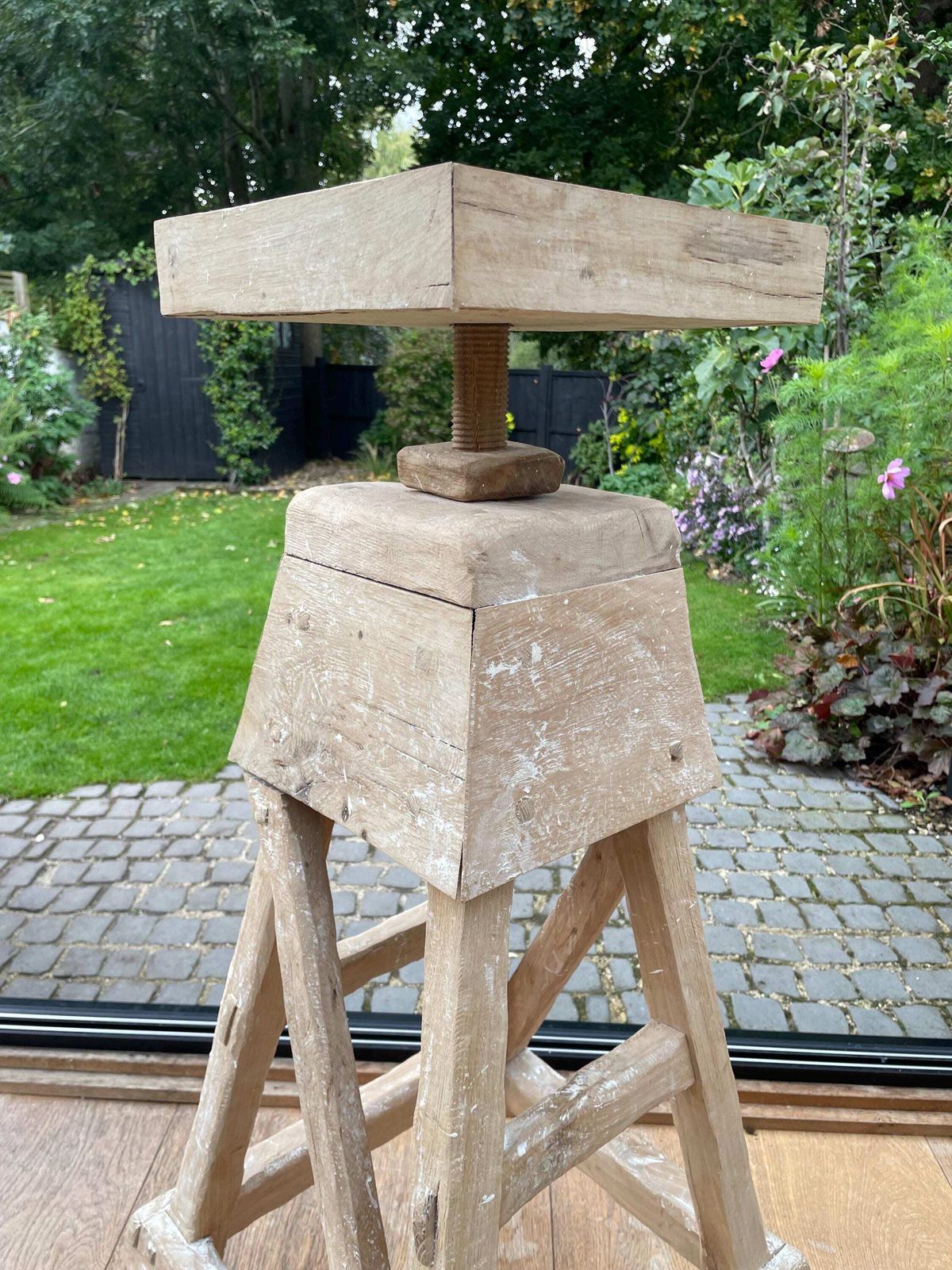 Sculpture Stand Sculptor’s Trestle Plant Stand photo Home Decor