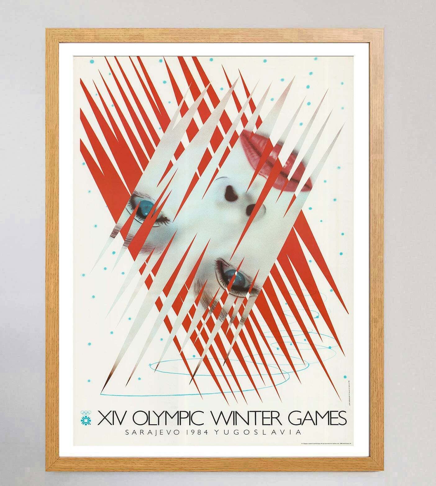 1984 Sarajevo Winter Olympic Games   James Rosenquist Original Vintage Poste photo Art