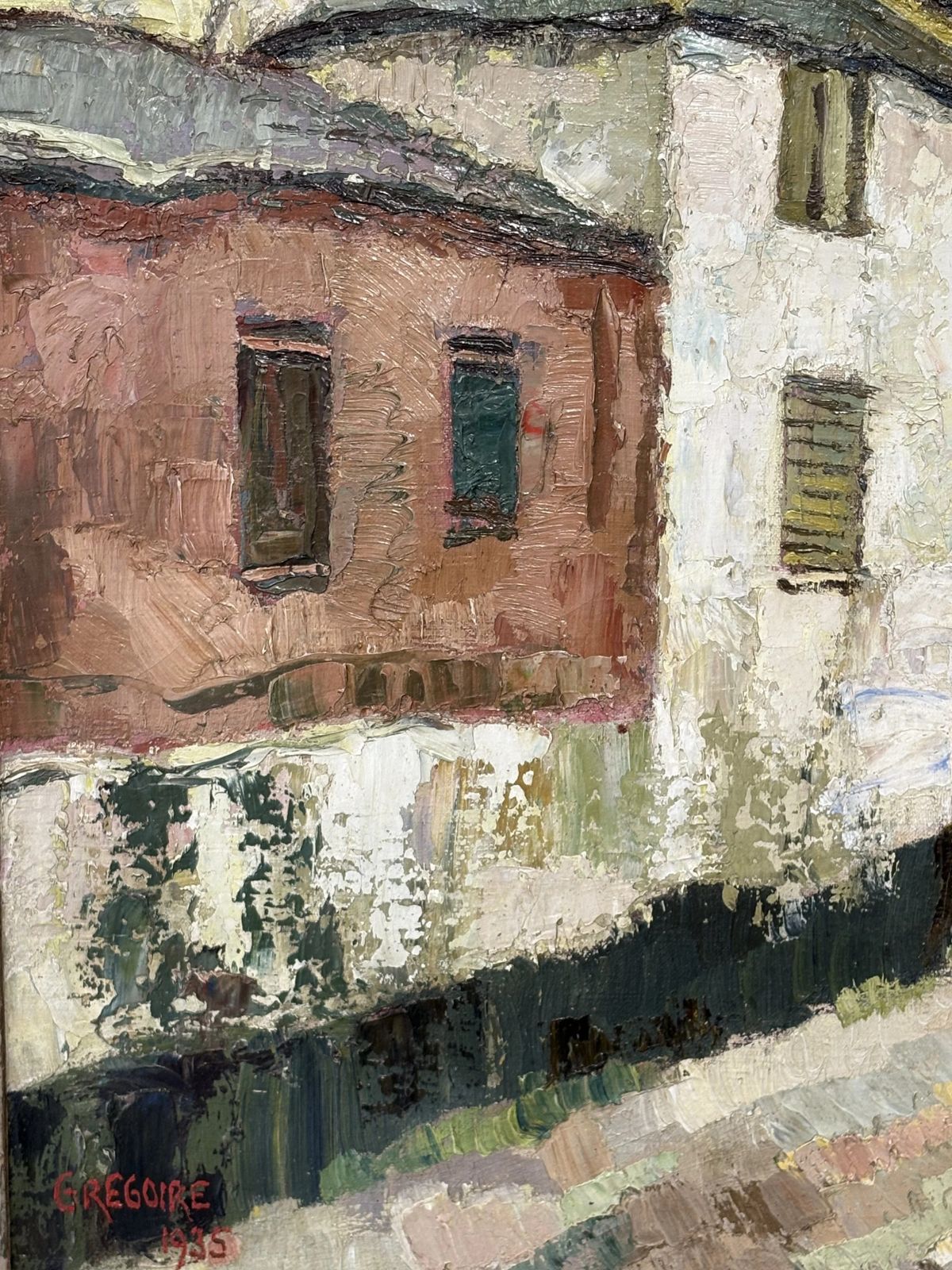 Gregoire Boonzaier (South African 1909   2005) Oil On Canvas, 1935, Of Newlyn Cornwall photo vinterior