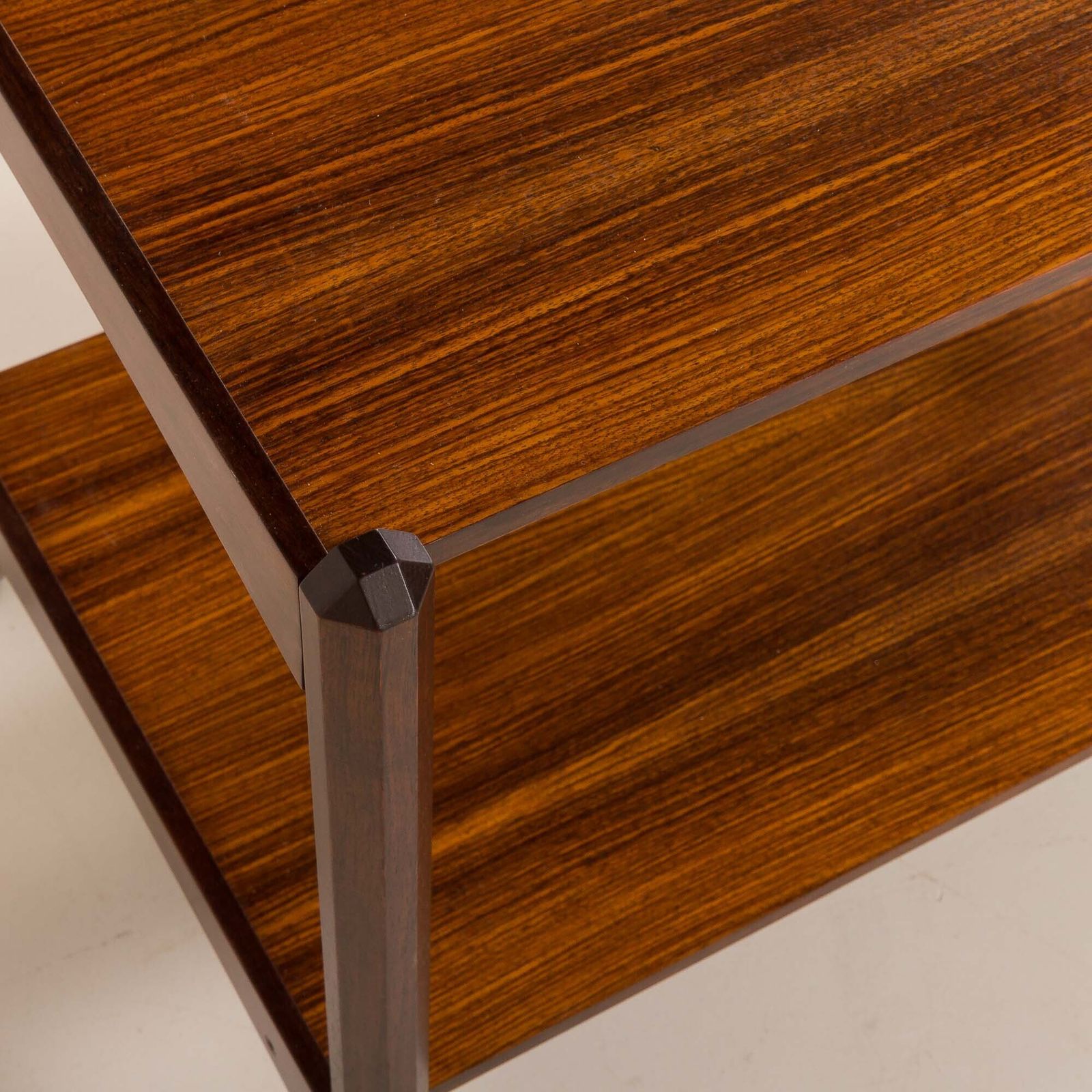 photo vinterior Italian Mid Century Bar Trolley, Serving Cart In Rosewood, 1960s