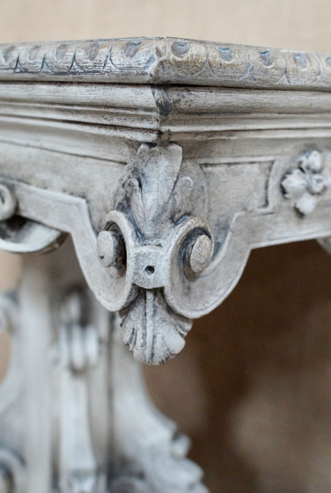 Victorian Italian Baroque Painted Faux Marble Centre Table photo vintage