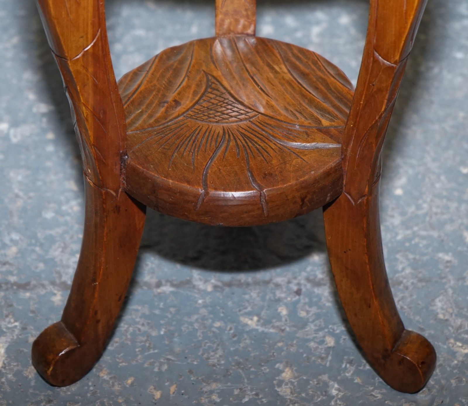 Restored 19th Century Libertys London Hand Carved Occasional Side Lamp Table photo buy