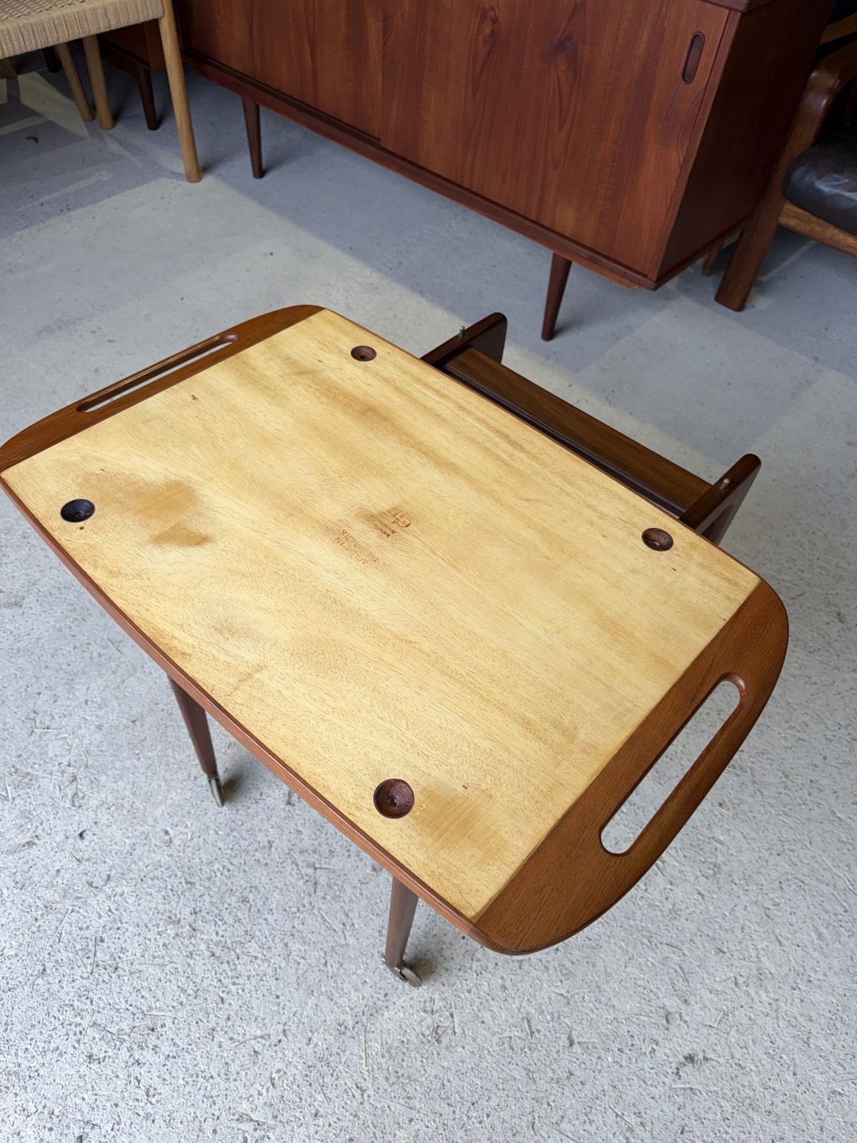 Danish Mid Century Serving Trolley By Johannes Andersen For Silkeborg C.1960s photo 845.0