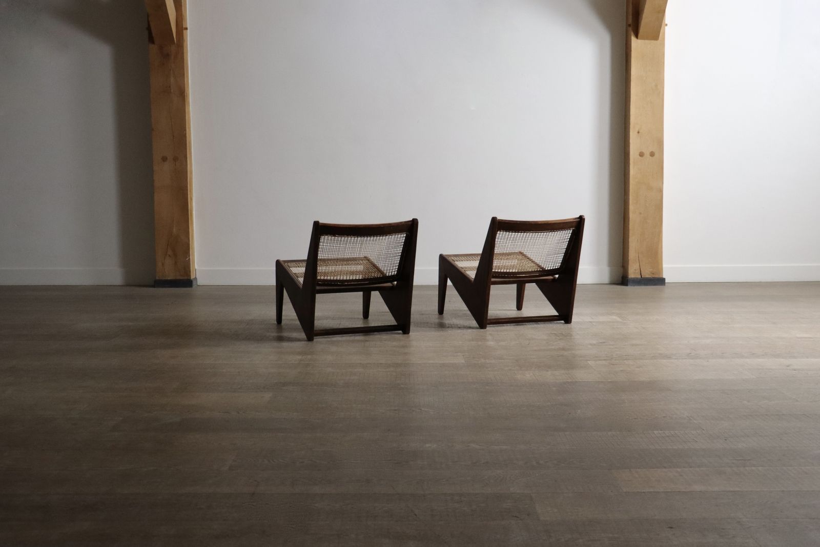 Pierre Jeanneret Kangaroo Chairs Pj Si 59, India, 1955 photo vintage