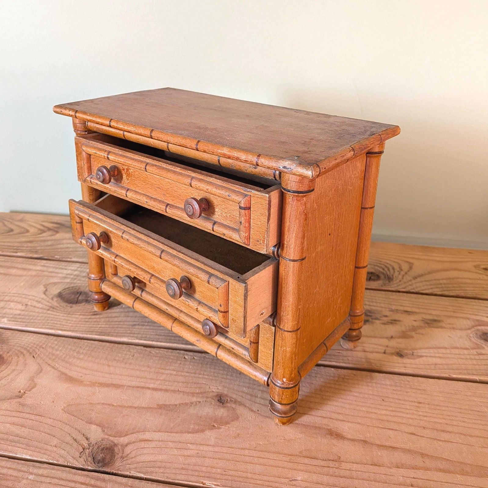 An Antique French Miniature Chest Of Drawers Possibly An Apprentice Piece C1900 photo Furniture