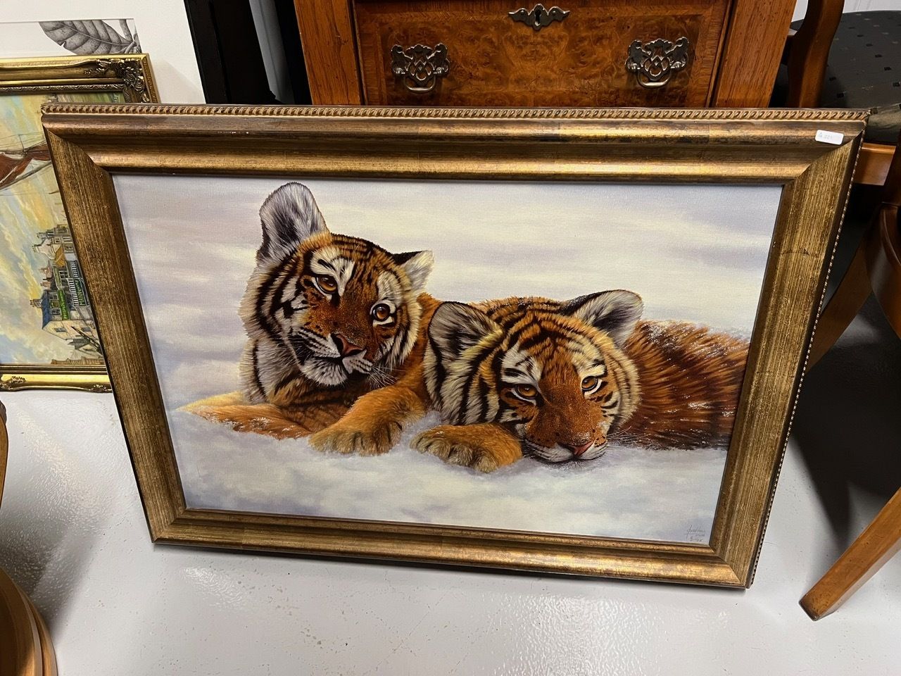 Ltd Print Of Tiger Cubs By Johnathon Truss 8/75 photo for sale