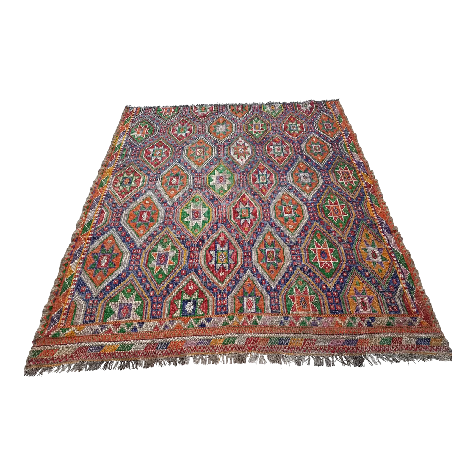 Turkish Jajim Kilim Rug 6'1" X 7'5"