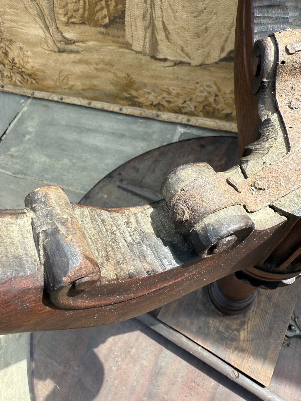 Furniture Antique Rare 18th Century Irish Carved Mahogany Tripod Table Circa 1750 photo