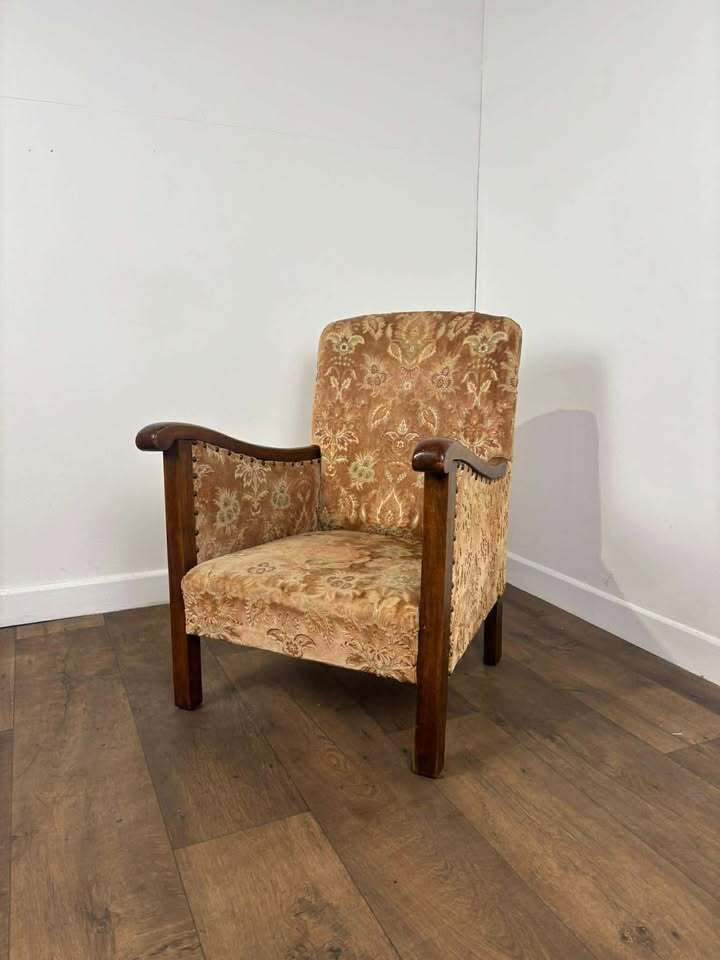 Vintage Upholstered Armchair