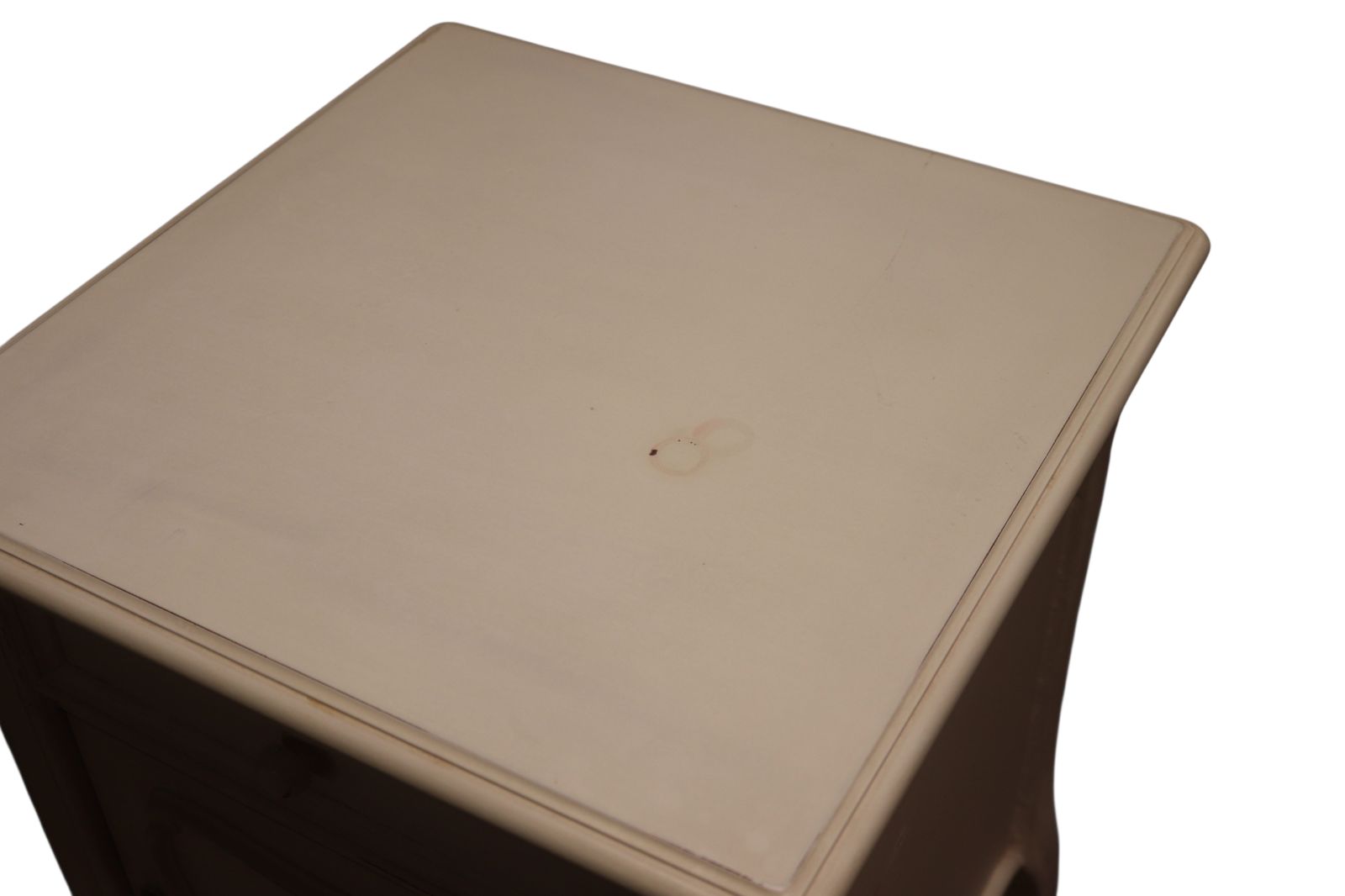 Pair Of Vintage White Painted French Provincial Country Style Bedside Cabinets photo buy