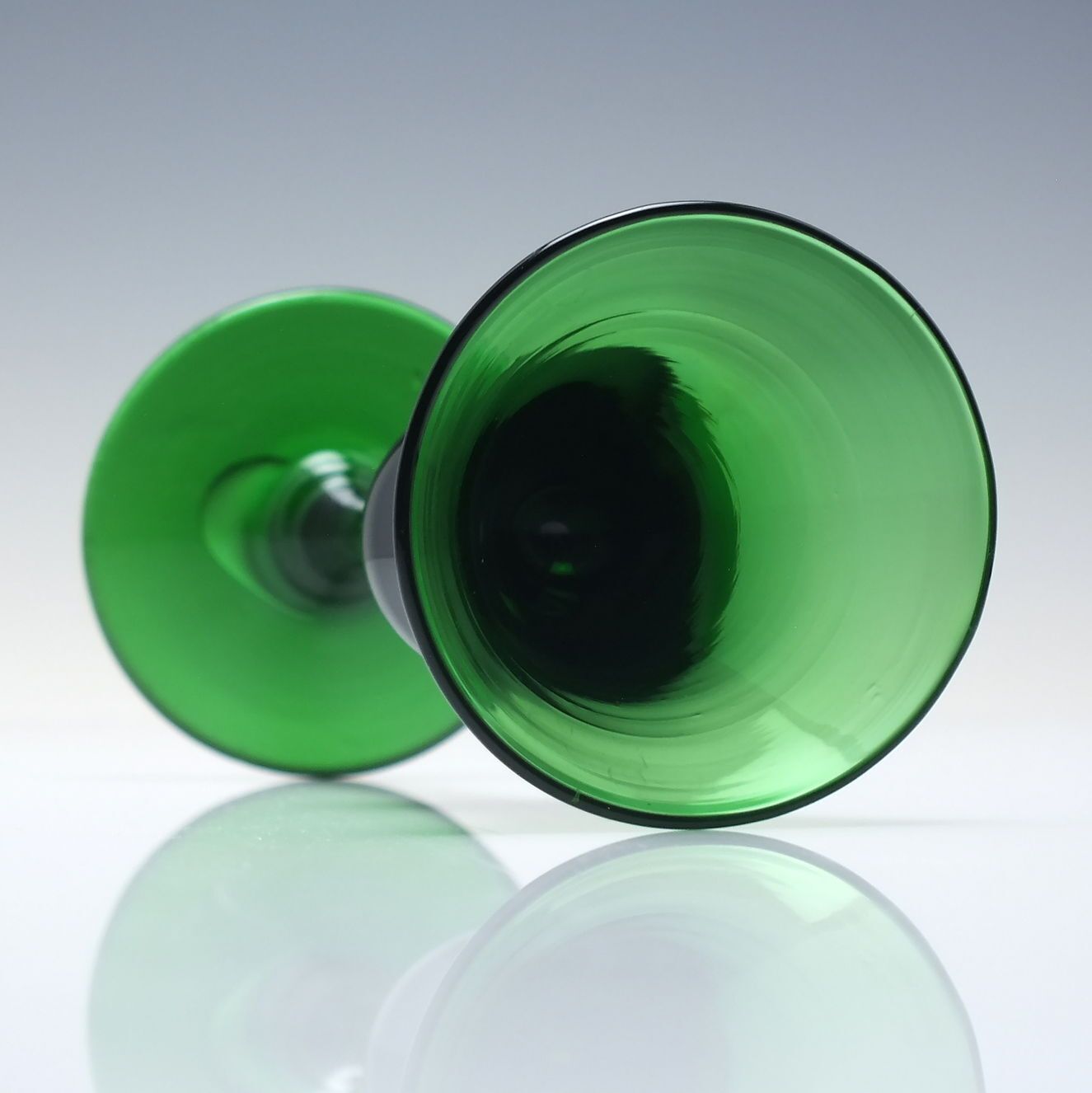 Rare 19th Century Green Wine Glass C1880 photo 95.0