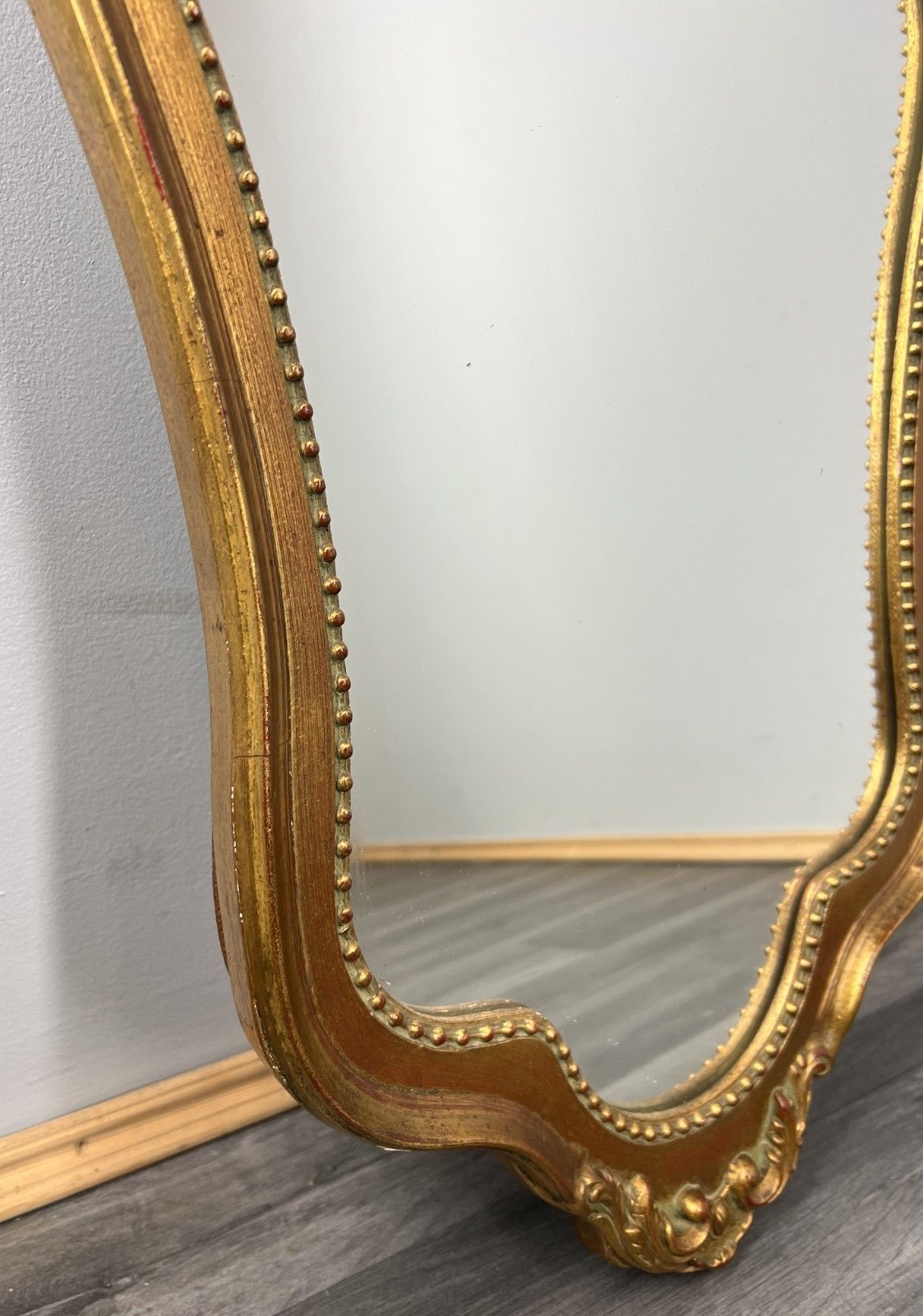 Mirror Vintage French Ornate Wall Mirror Gilt Frame Wall Decor Lot 4712 photo 119.0