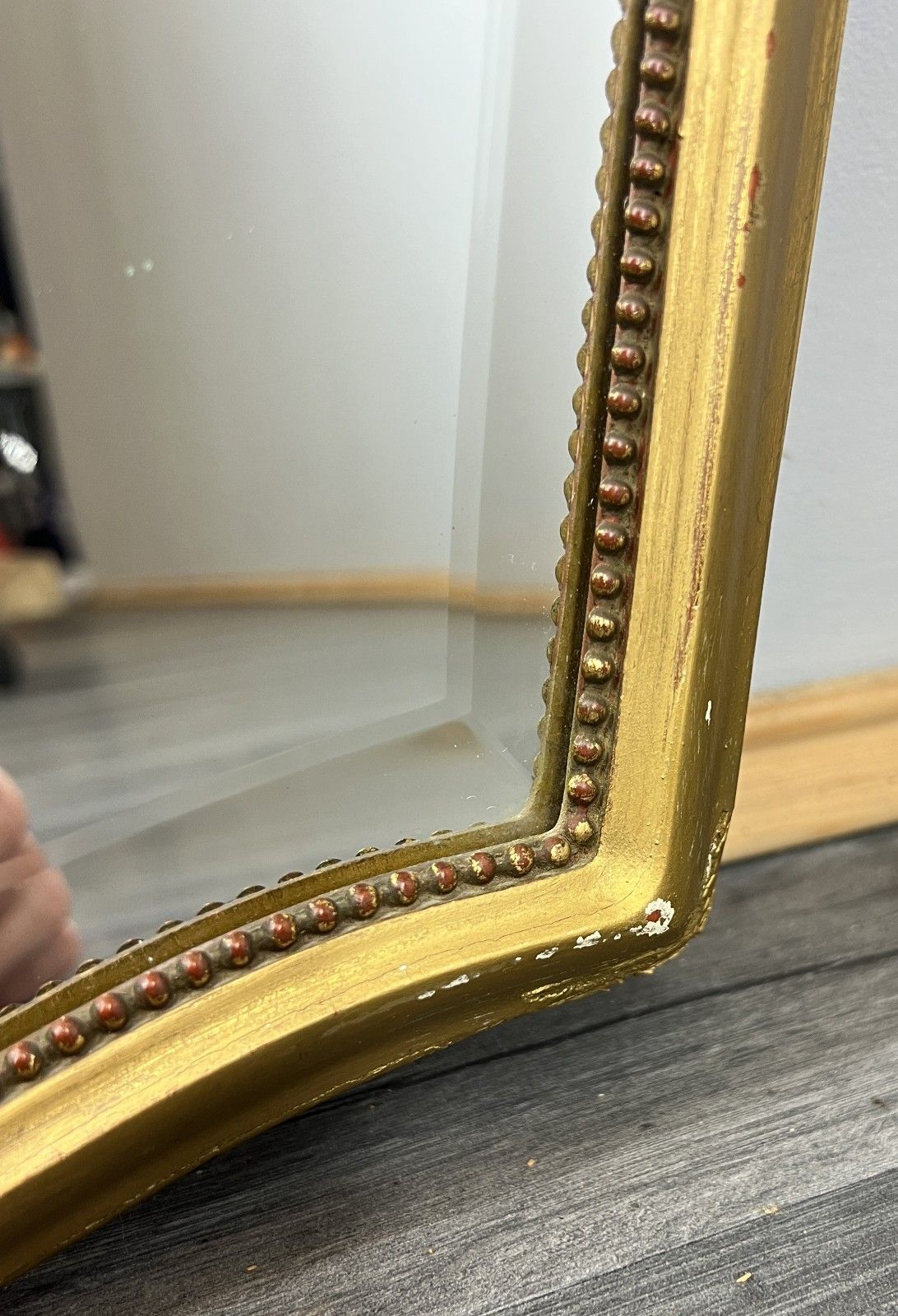photo furniture Mirror Vintage French Gilt Wall Mirror Ornate Wall Mirror Lot 4714