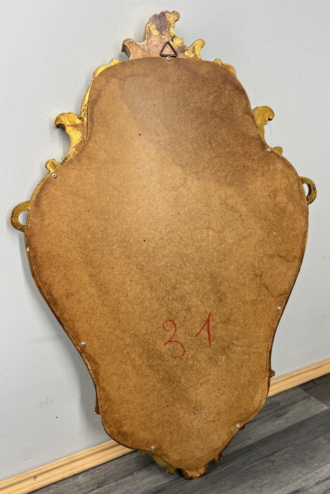Mirror Vintage French Ornate Wall Mirror Gold Finish Wall Decor Lot 4711 photo vinterior