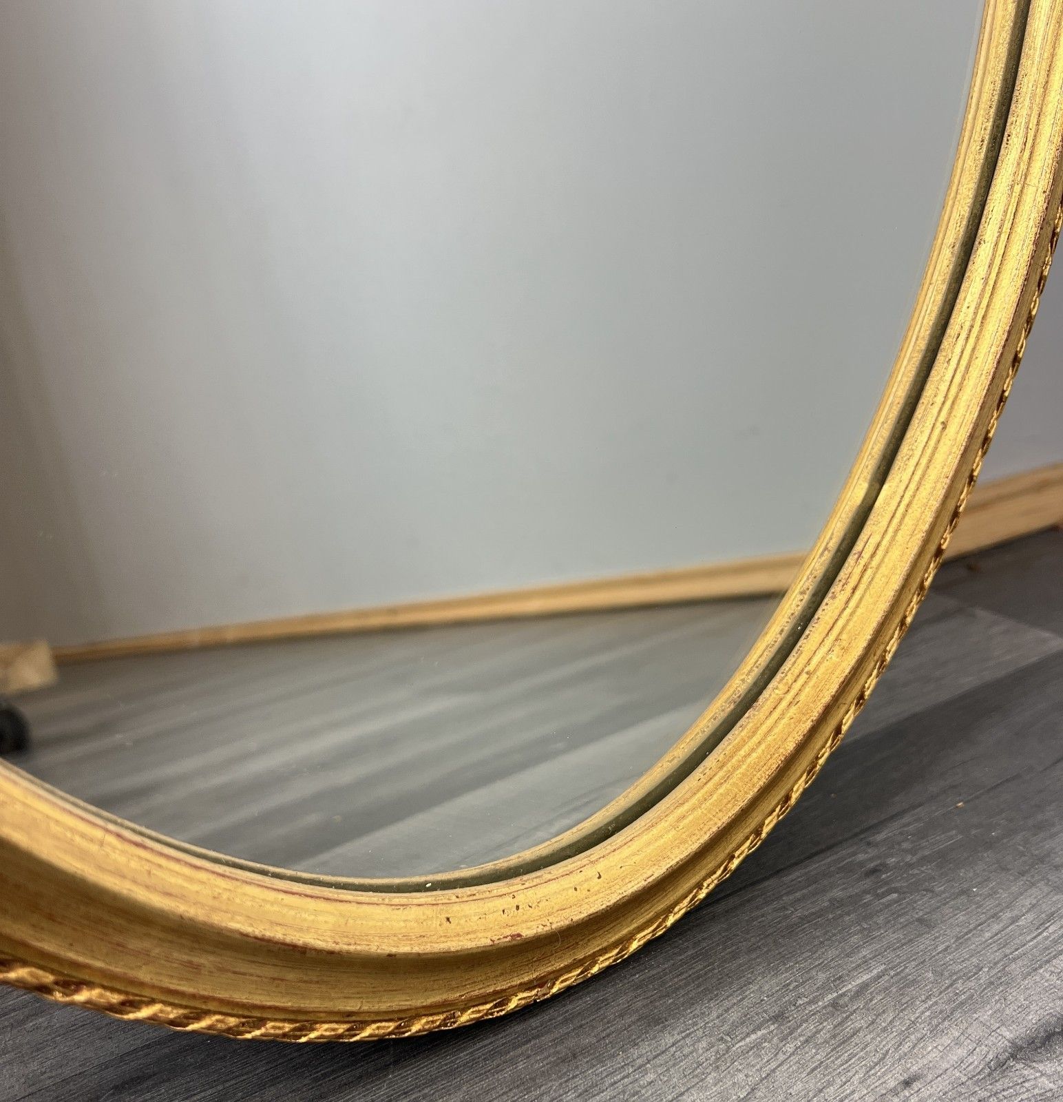 Mirror Vintage French Ornate Wall Mirror Gold Finish Wall Decor Lot 4713 photo vinterior