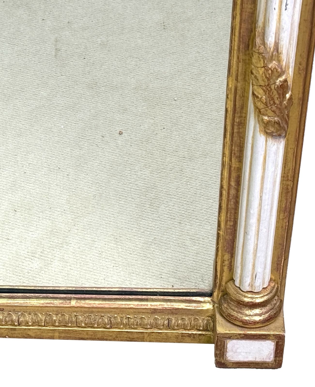 Pair Of Early 19th Century Painted & Gilded Pier Mirrors (England, Circa 1820) photo buy