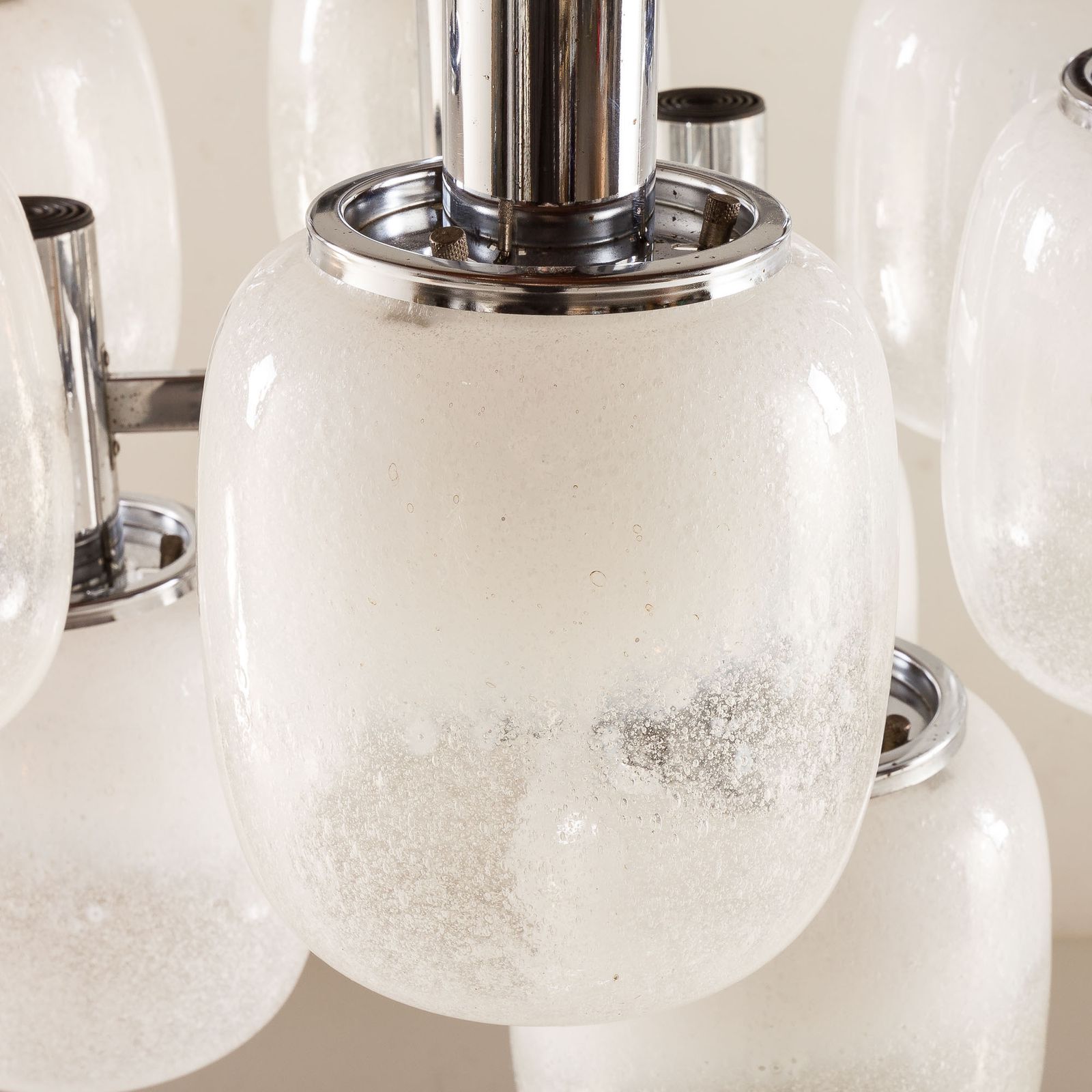 Targetti Sankey Murano Glass Chandelier, 1970s photo buy