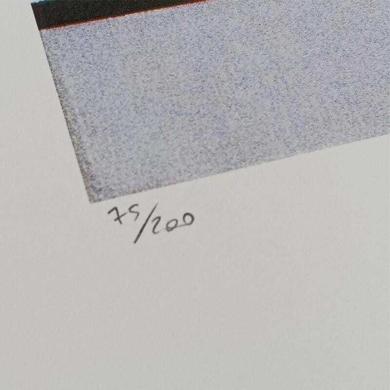 1970s Piet Mondrian Limited Series Lithograph Numbered In Pencil. photo Furniture
