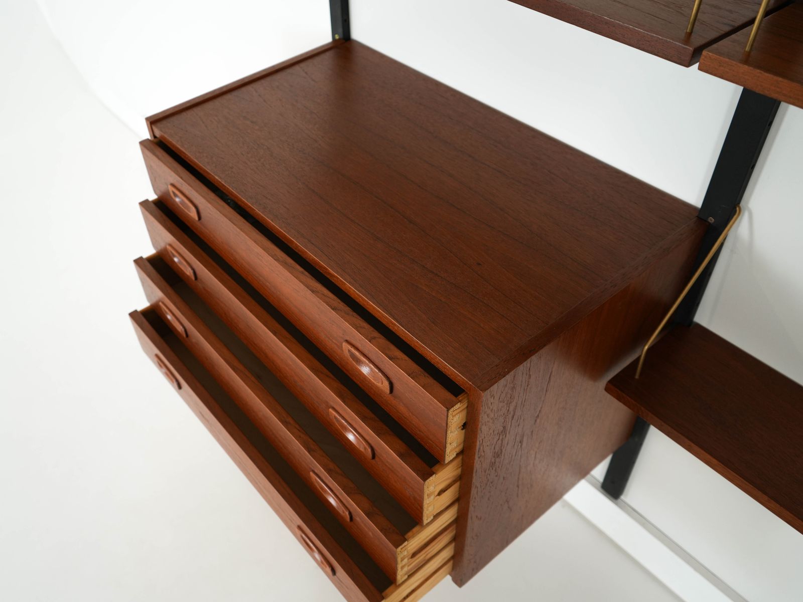 2159.0 Teak Wall Unit Ps System, Danish Design, 1960s, Manufactured By Randers Møbelfabrik photo