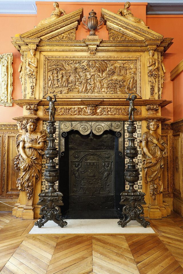 Pair Of Landiers' Andirons In The Renaissance Style