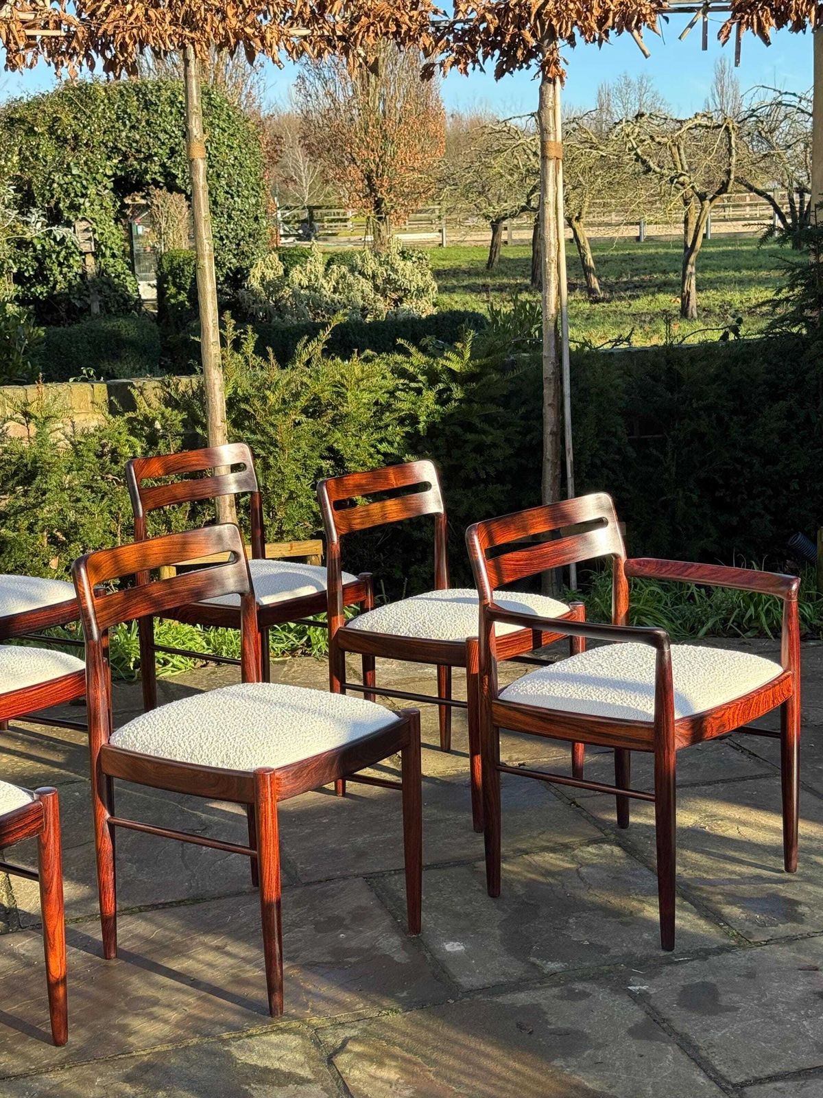 Eight H W Klein For Bramin Rosewood Dining Chairs Denmark 1960 photo vinterior