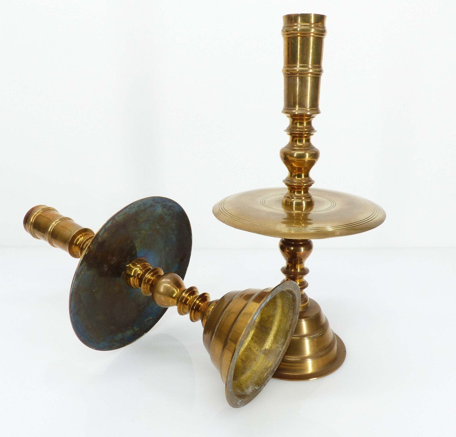 photo furniture Pair Of Brass Altar Candlesticks, Vietnam, 20th Century