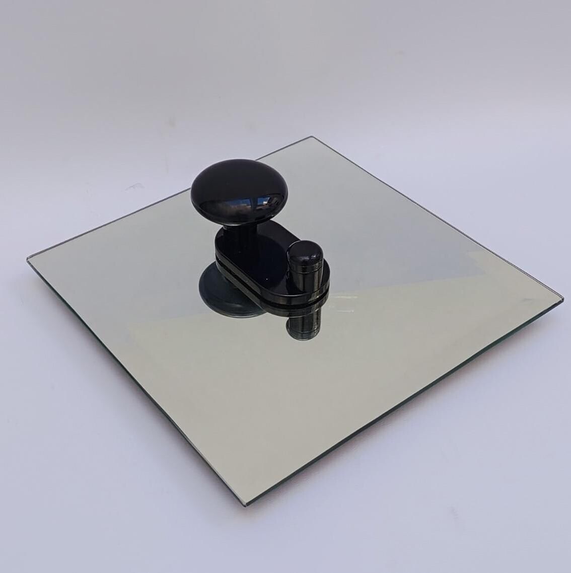 Set Of 3 Coat Hooks Designed By Carlo Bartoli Con E Con Vintage Space Age On Glass Base photo for sale