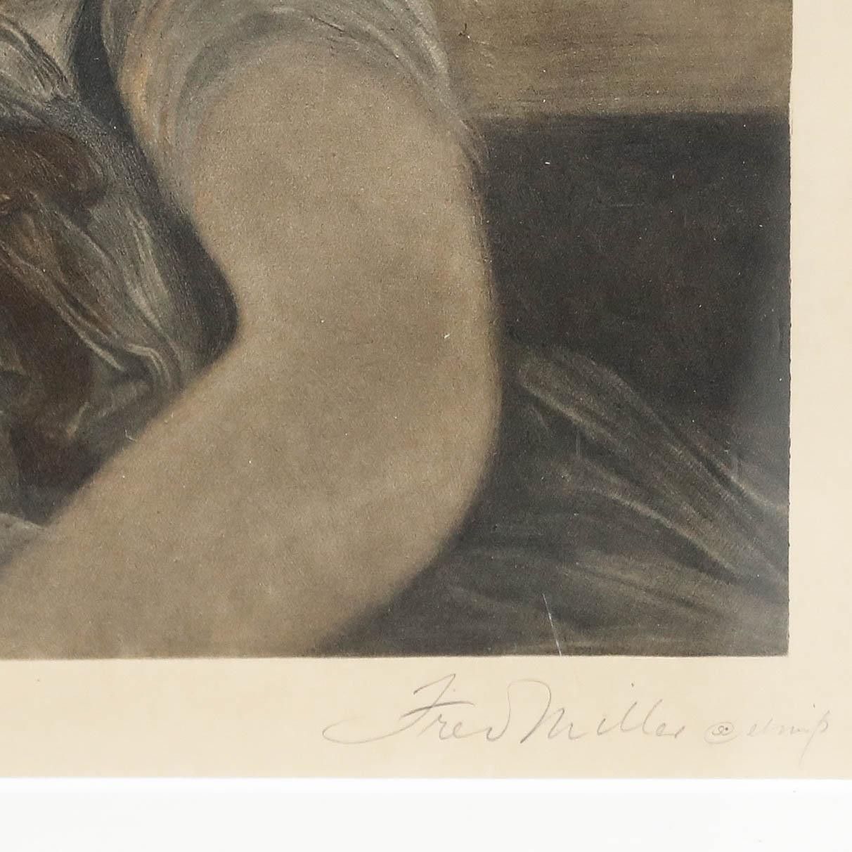F. Miller After J. Hoppner 1905 Mezzotint, Jane Harley, Countess Of Oxford photo vinterior