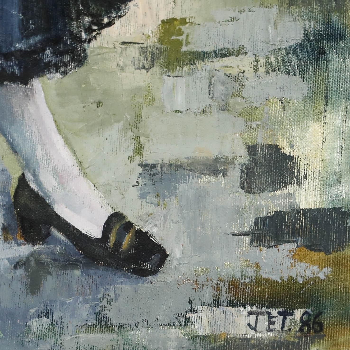 Joanne Thomson (1935 2024) 1986 Oil, Dancers photo vinterior