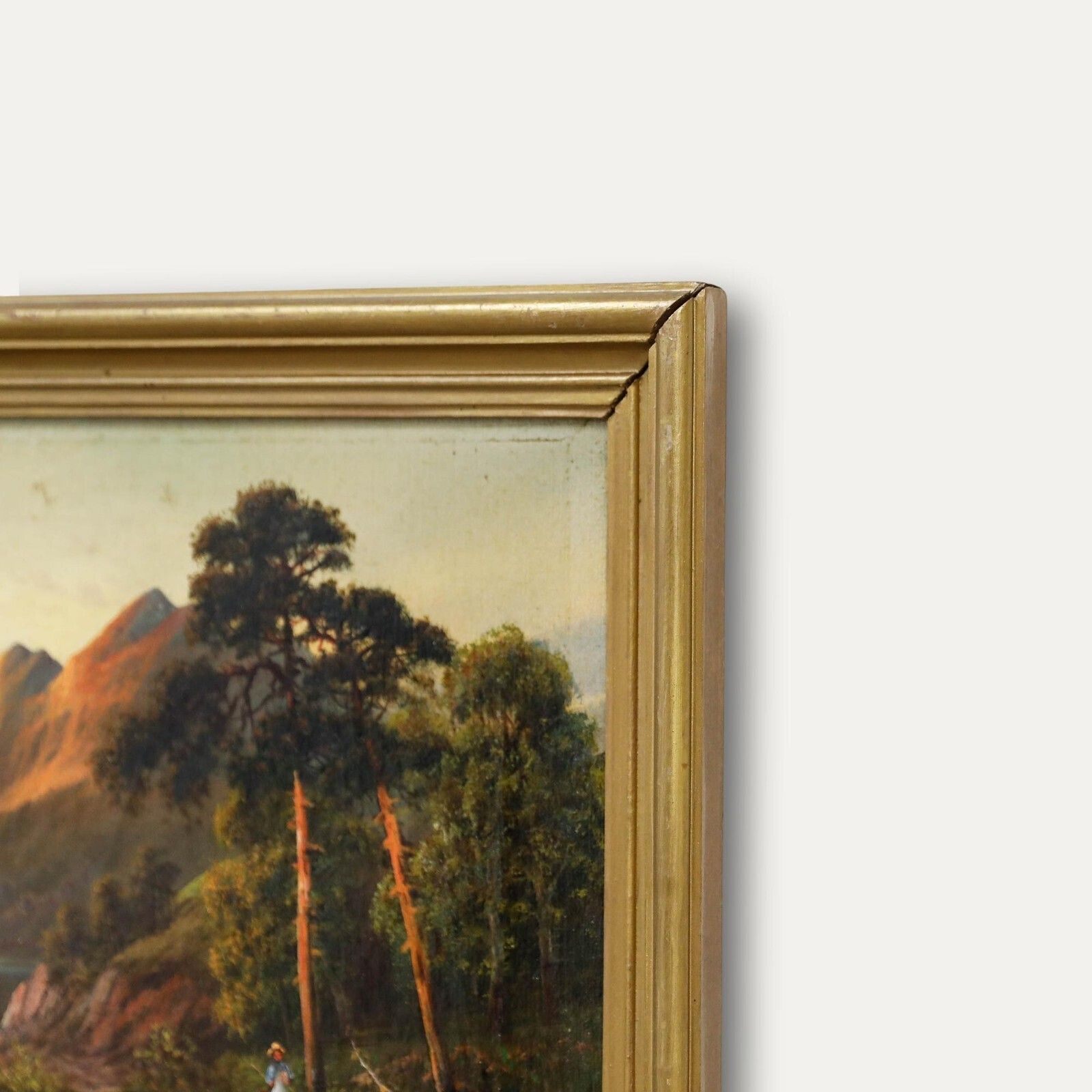 Frank Hider (1861 1933) Framed Late 19th Century Oil, Fast Falls The Eventide photo 275.0