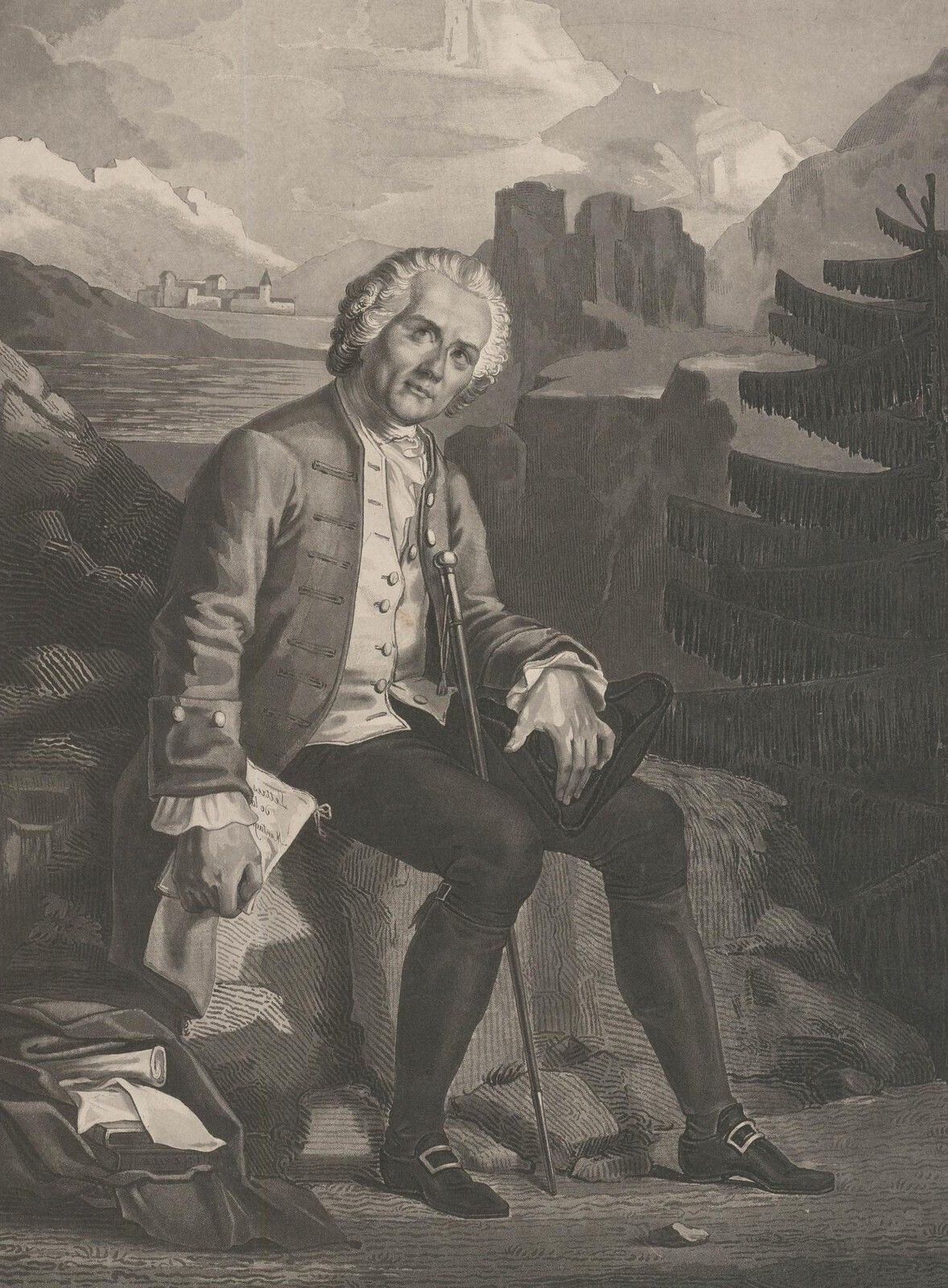 Charon (1783 C.1840) After Bouchot (1800 1842) Aquatint, Jean Jacques Rousseau photo furniture