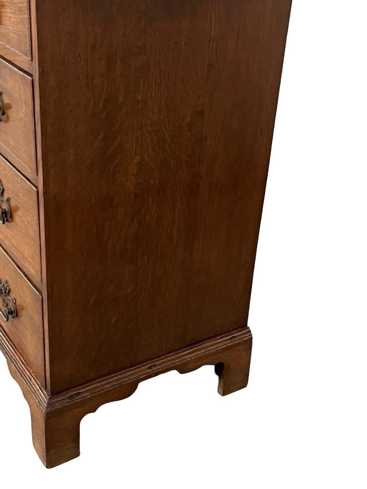 18th Century English Oak Georgian Chest Of Dreawers photo Furniture