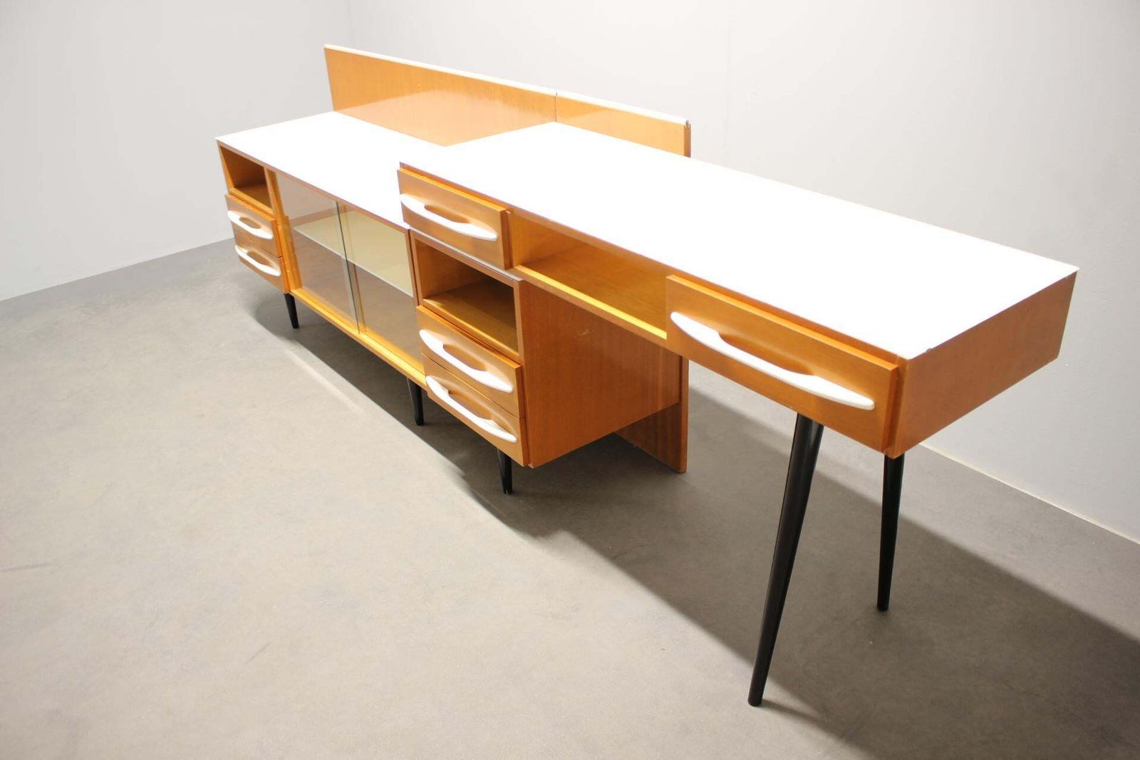 Mid Century Modular Desk And Storage Unit By Mojmír Požár, Up Závody, 1960s photo buy